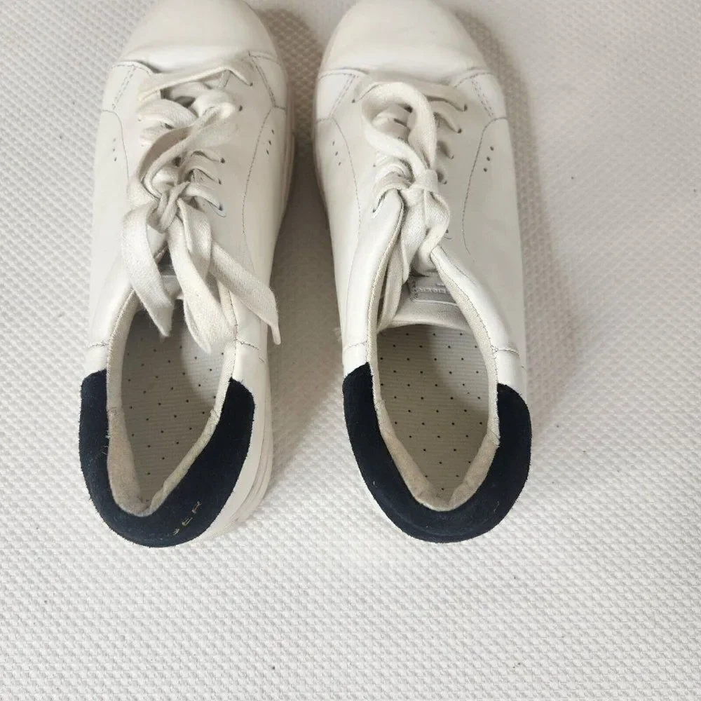 Kurt Geiger London Laney Leather Platform Sneakers Womens Size 9 White